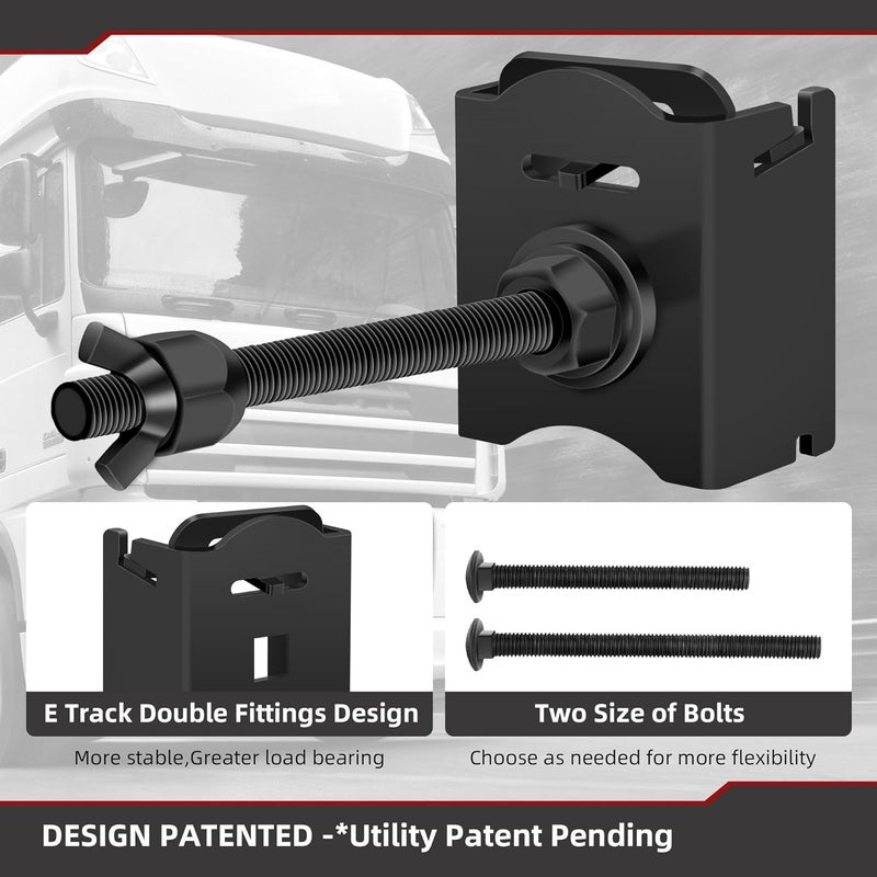 Foozet E Track Spare Tire Holder Mount,Trailer Spare Tire Mount for Utility Trailer,Spare Wheel Carrier for Enclosed Trailers Accessories, Garages, Truck, Warehouse and Semis,Upgraded E Track Accessories - Image 2